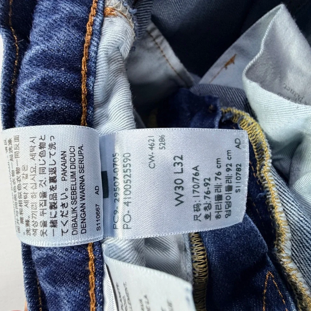 Levi's 502 Original Fit Dark Wash Denim Jeans Mens Size‎ W30 L32